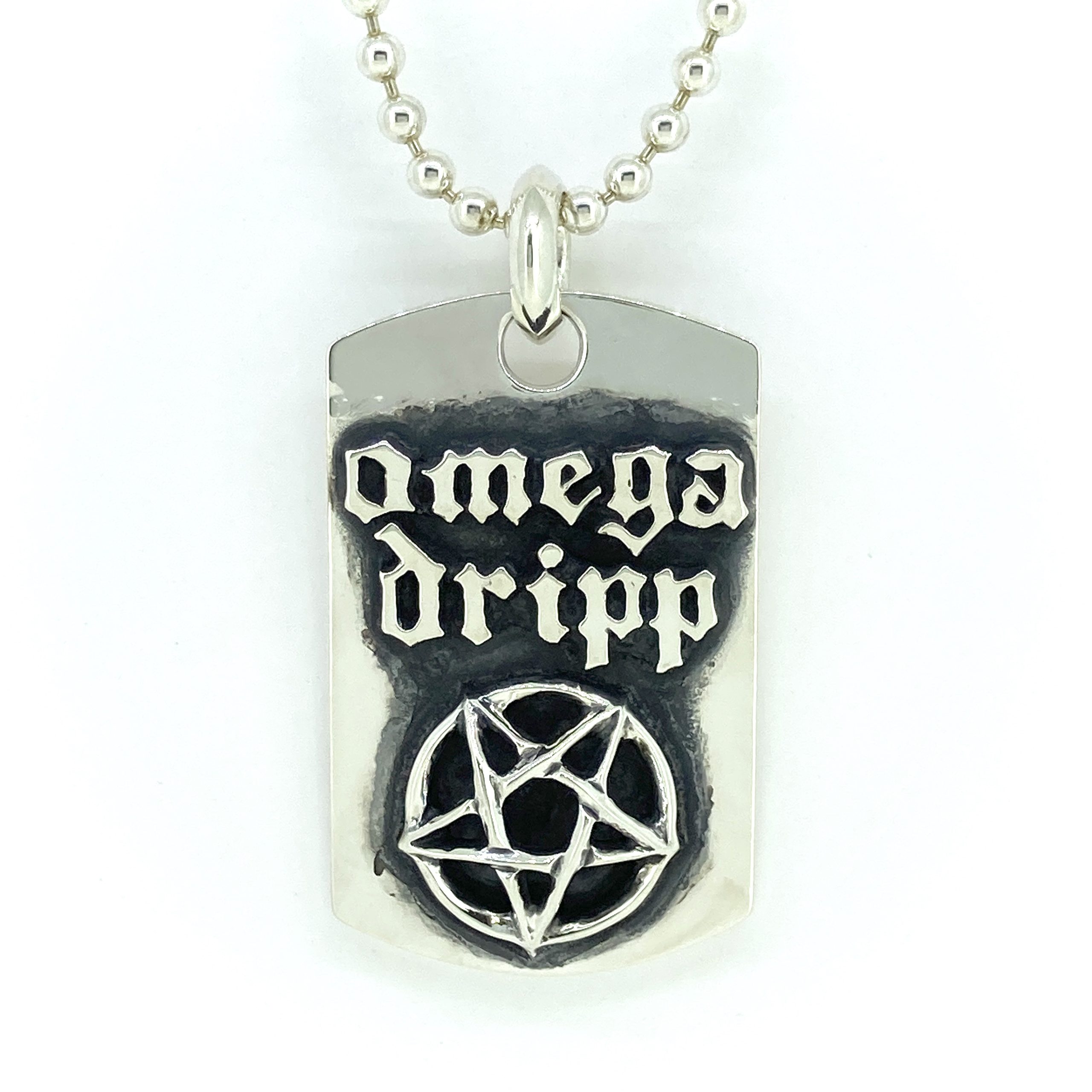 OmegaDripp Pentagram Dogtag